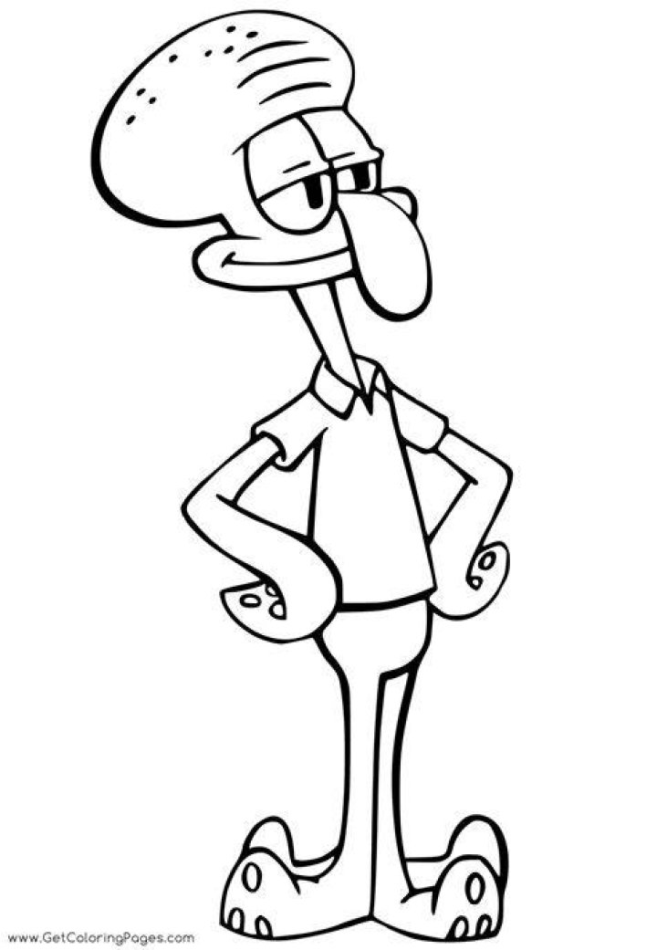 Squidward Coloring Pages Best Coloring Pages For Kids