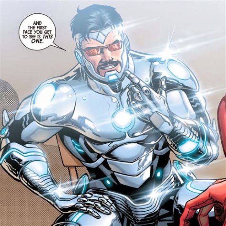 Superior Iron-Man looking prideful in the comics