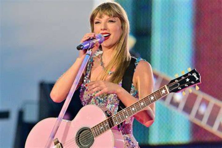 Taylor Swift during the first half of an NFL football game between the Kansas City Chiefs and the Las Vegas Raiders on Christmas Day. Photo / Getty Images