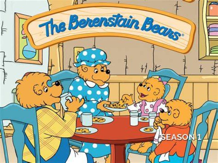 The Berenstain Bears having dinner