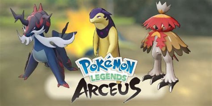 The Pokemon Legends Arceus starters with Hisuian forms as their final evolutions.