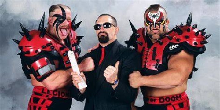The Road Warriors with manager Paul Ellering