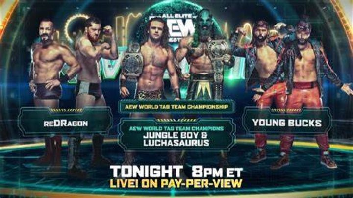 The Young Bucks vs Jurassic Express Tag Team Ladder AEW Road Rager
