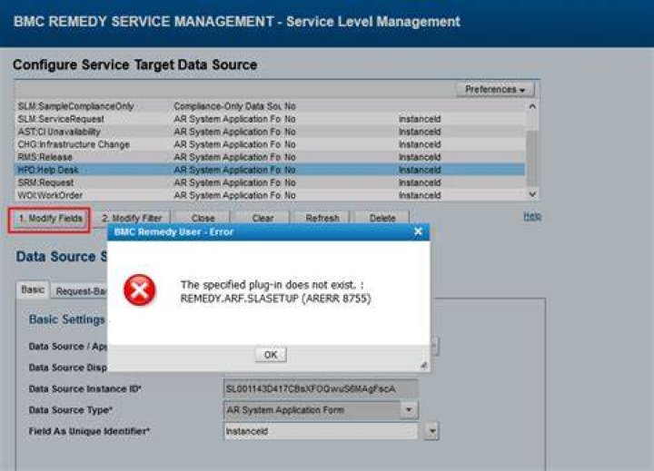 Troubleshooting service target build issues - Documentation for BMC Service Level Management 19.08