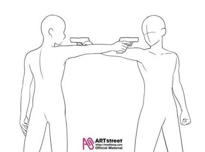 Two characters pointing guns in Dark Hole