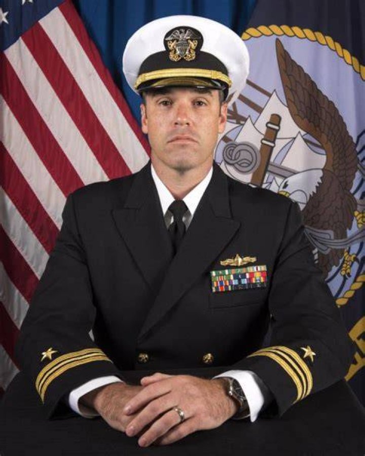 U.S. Navy Lt. Cmdr.s Thomas Zimmerman (left) and Brian Vaught take