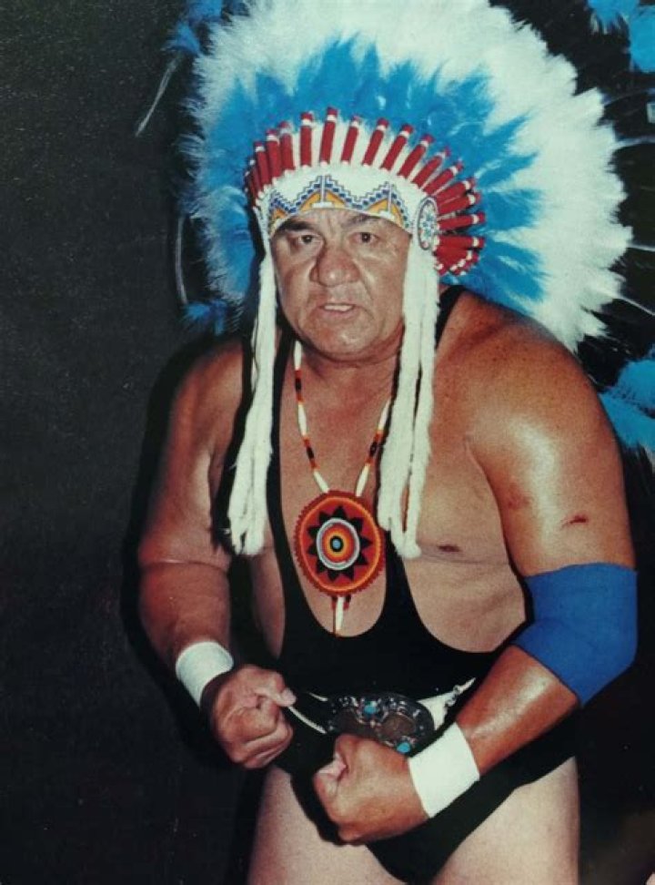 Wahoo McDaniel with an opponent in a headlock