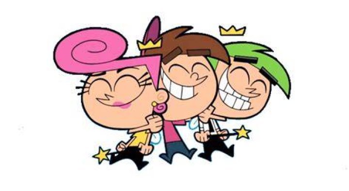 Wanda and Cosmo pulling Timmy out of a hat