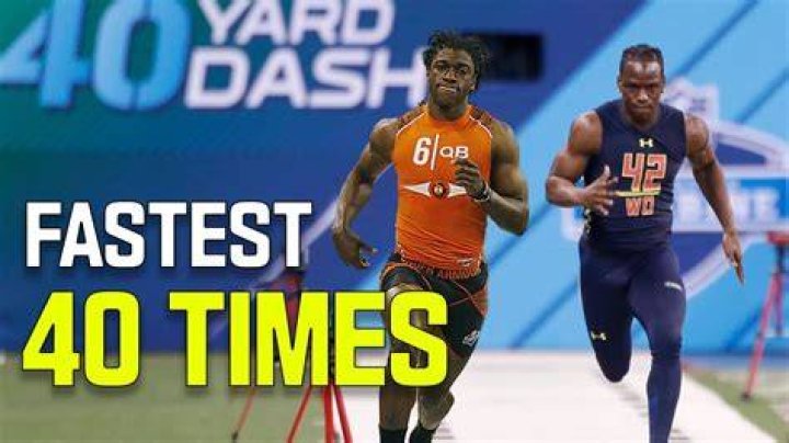 who has the fastest 40 yard dash in NFL history