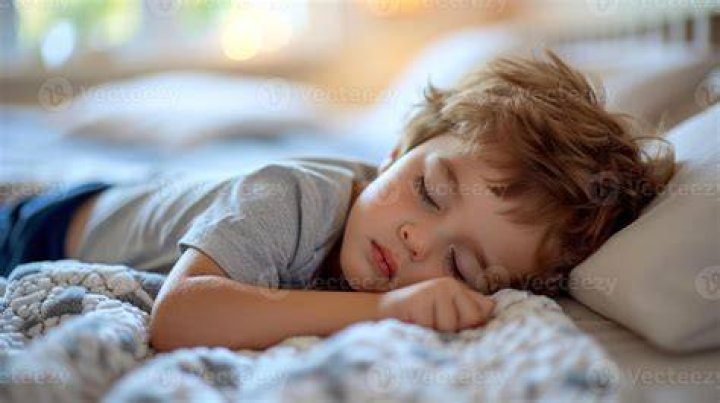 Young boy falls asleep in class